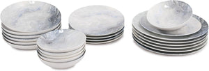 Elegant 24-Piece Dinner Set, 100% Porcelain