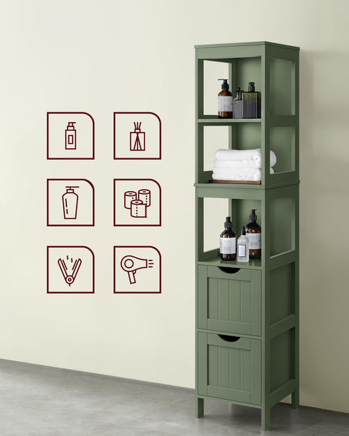 Tall Bathroom Floor Cabinet - Karrari