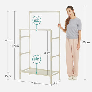 Metal Clothes Storage Rack – Easy Assembly - Karrari