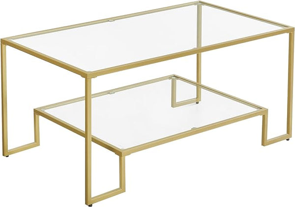 Gold Glass Coffee Table - Karrari