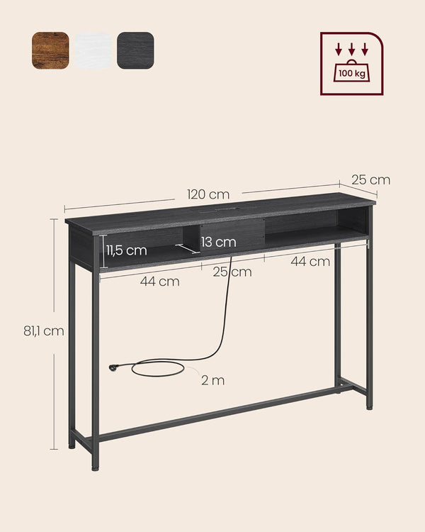 Console Table - Sockets & Compartments - Karrari