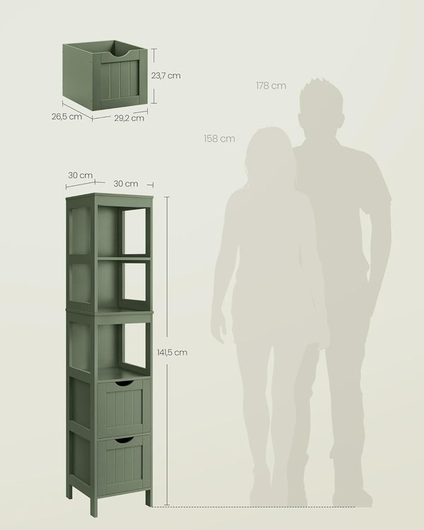 Tall Bathroom Floor Cabinet