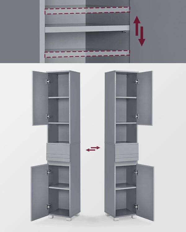Tall Bathroom Cabinet with Drawer