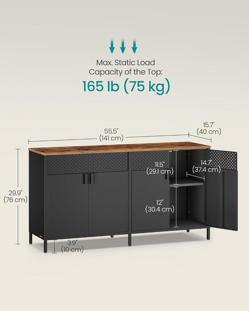 Metal Cabinet with 4 Doors