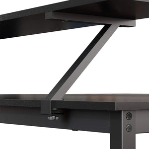 L-Shaped Desk with Screen Stand