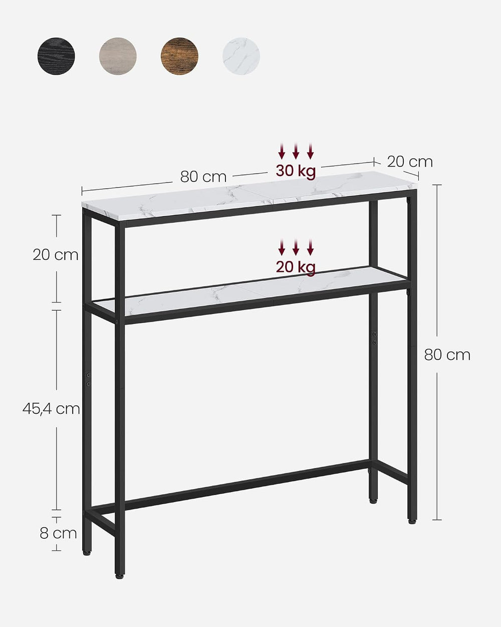 Console Table for Hallway, 2-Tier