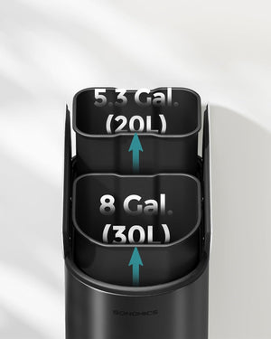 Slim Double Kitchen Bin – 30L + 20L Compartments