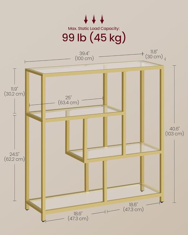 4-Tier Freestanding Bookshelf - Karrari