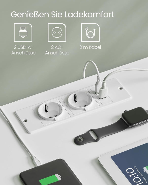 Bedside Table with Charging & Storage - Karrari