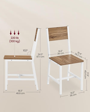 Industrial Dining Chairs (set of 2) - Karrari