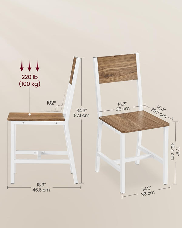 Industrial Dining Chairs (set of 2) - Karrari