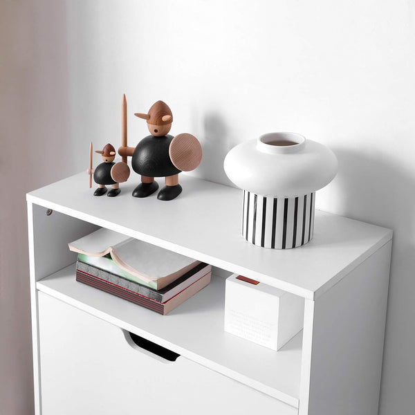 Entryway Shoe Rack – 2 Drop Doors, Adjustable - Karrari