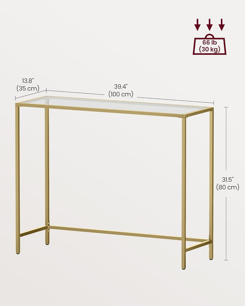 Metal Frame Console Table