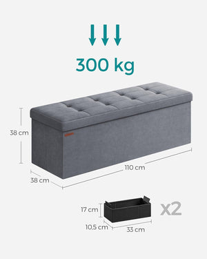 Storage Ottoman Cube – Foldable Bench - Karrari