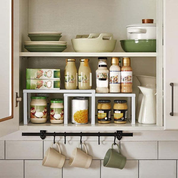 Set of 2 Stackable Spice Racks – Metal - Karrari