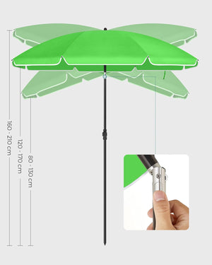 Tilt Parasol UPF 50+ – 30° Adjustable, With Carry Bag