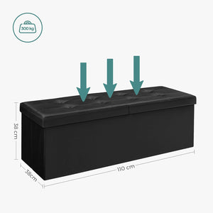 Foldable Storage Bench – Chest with Lid