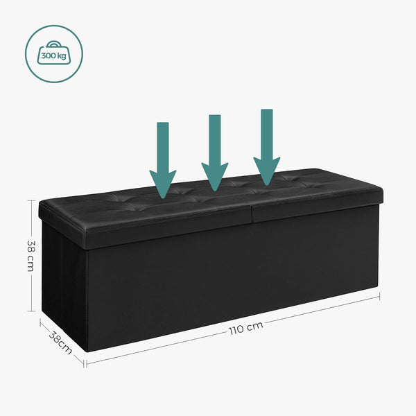 Foldable Storage Bench – Chest with Lid