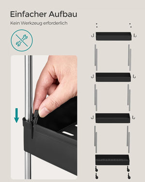 4-Tier Rolling Kitchen Trolley - Karrari