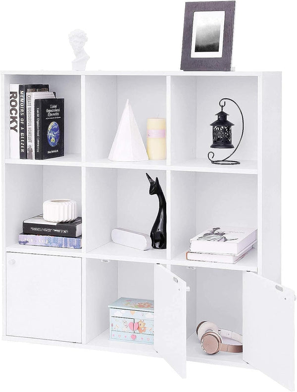 9-Cube Bookshelf with Cabinets - Karrari