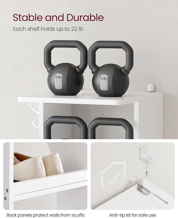 Slim 6-Tier Shoe Rack (Storage for Small Spaces) - Karrari