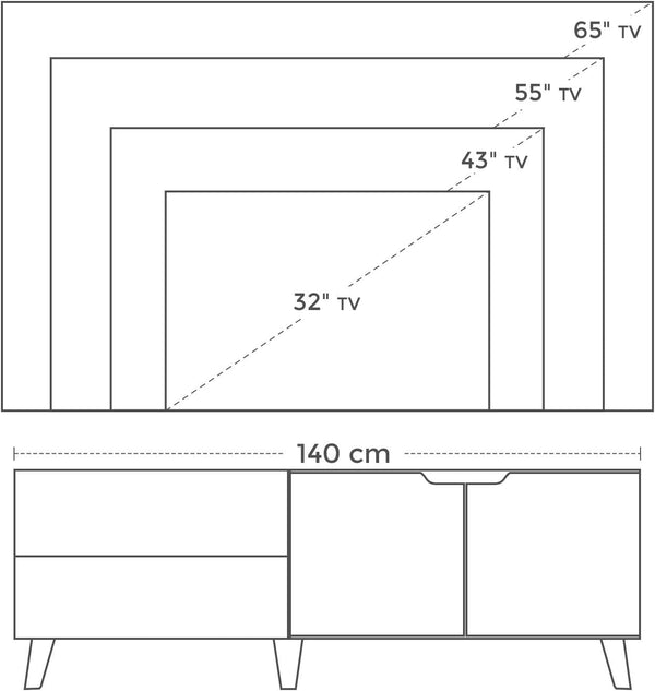 Rustic Brown TV Stand - Karrari