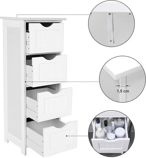 Bathroom Cabinet with 4 Drawers - Karrari