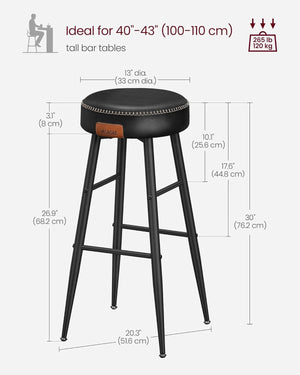 Set of 2 Kitchen Bar Stools - Karrari