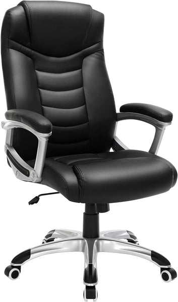 Office Chair, Durable, Height-Adjustable, Ergonomic, Black, Stable