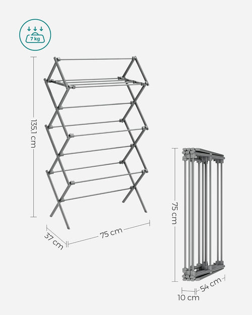Compact Clothes Horse Dryer – Foldable, Easy Assembly - Karrari
