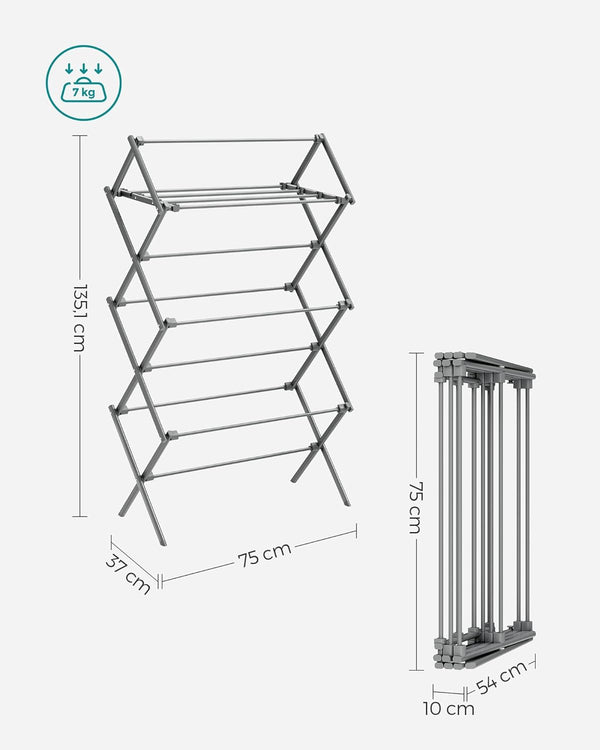 Compact Clothes Horse Dryer – Foldable, Easy Assembly - Karrari