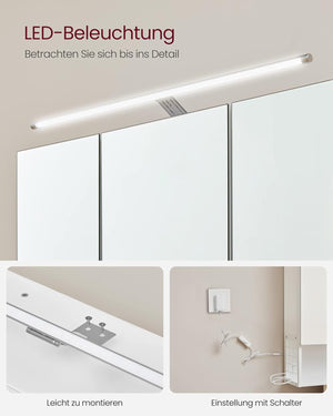 Bathroom Mirror Cabinet with LED Lighting - Karrari