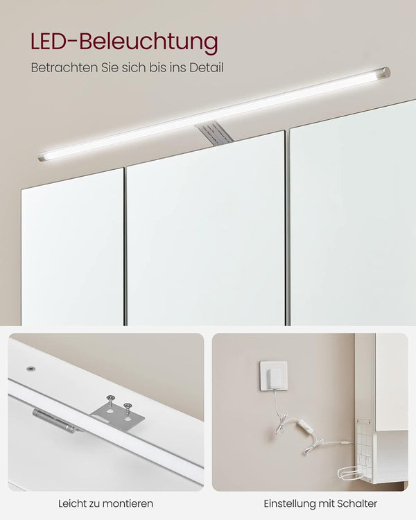Bathroom Mirror Cabinet with LED Lighting - Karrari