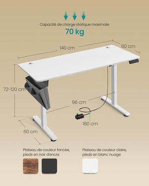 Electric Standing Desk – Adjustable Height with Memory Function - Karrari