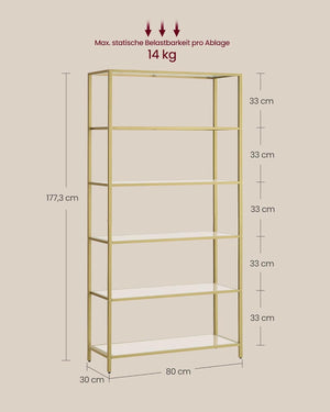 Glass Shelf 6-Tier – Storage - Karrari