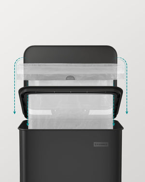 40L Steel Kitchen Pedal Bin (10.5 Gallon) - Karrari
