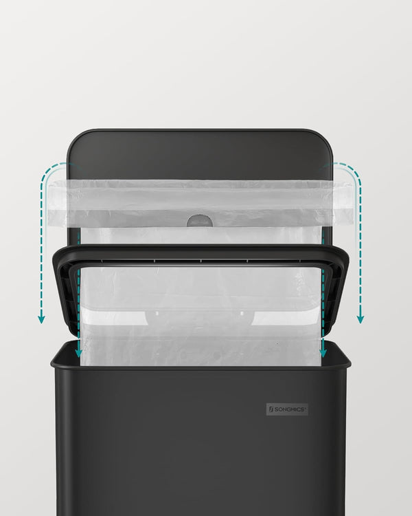 40L Steel Kitchen Pedal Bin (10.5 Gallon) - Karrari