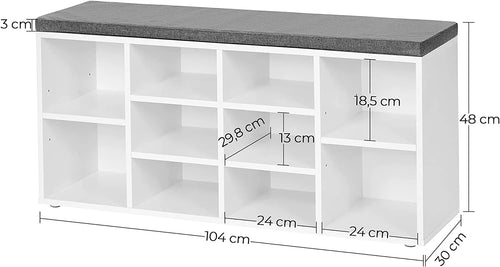 Shoe Bench with Cushion