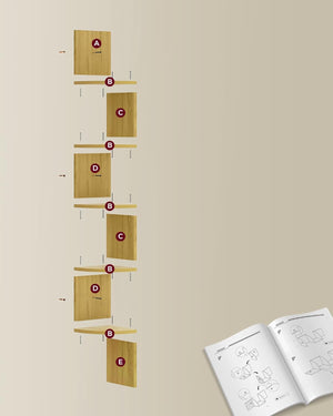 5-Tier Corner Floating Shelf - Karrari