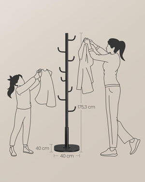 Tree Coat Rack - 8 Hooks