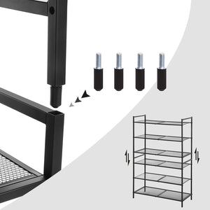 3-Tier Metal Shoe Rack – Fits 9–12 Pairs