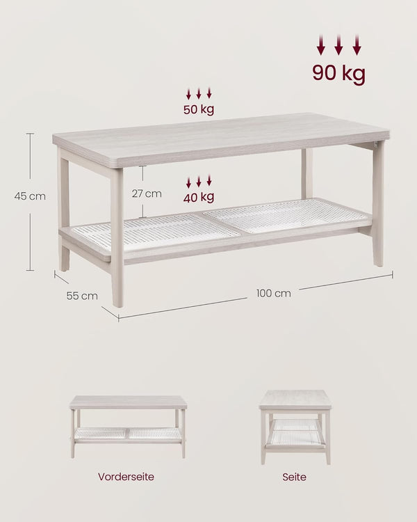 2-Tier Storage Coffee Table - Karrari