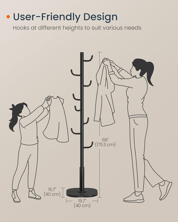 Tree Coat Rack - 8 Hooks - Karrari