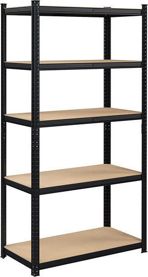 5-Tier Steel Storage Shelving Unit - Tool-Free Assembly (50x100x200cm) - Karrari