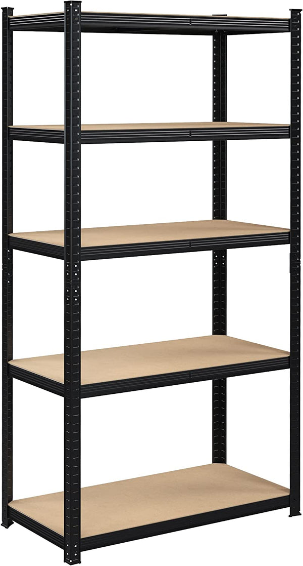 5-Tier Steel Storage Shelving Unit - Tool-Free Assembly (50x100x200cm) - Karrari
