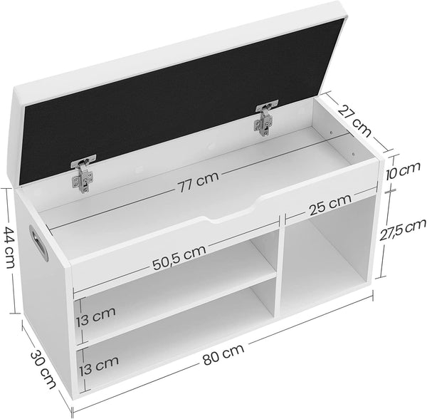 Padded Shoe Storage Bench