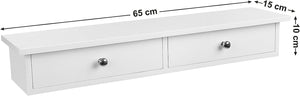 Wall Shelf with 2 Drawers – Gloss Finish - Karrari