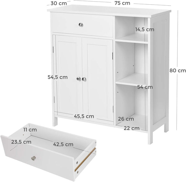 Floor Cabinet with Adjustable Shelves