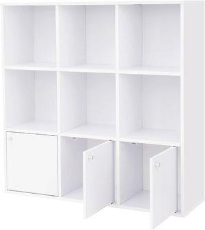 9-Cube Bookshelf with Cabinets - Karrari