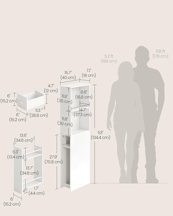 Tall Narrow Bathroom Cabinet – Storage Solution